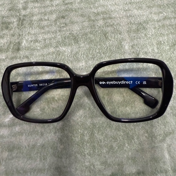 Eyebuydirect Accessories - EyeBuyDirect Blue light Glasses + yellow Pouch